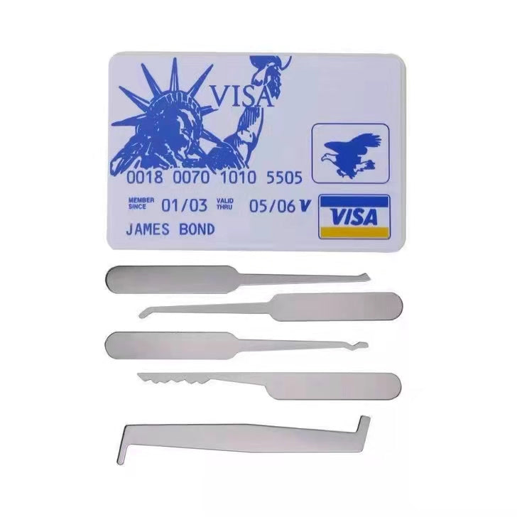 New product transparent padlock open training tools visa card pocket l –  Thor Locksmith Tools Store
