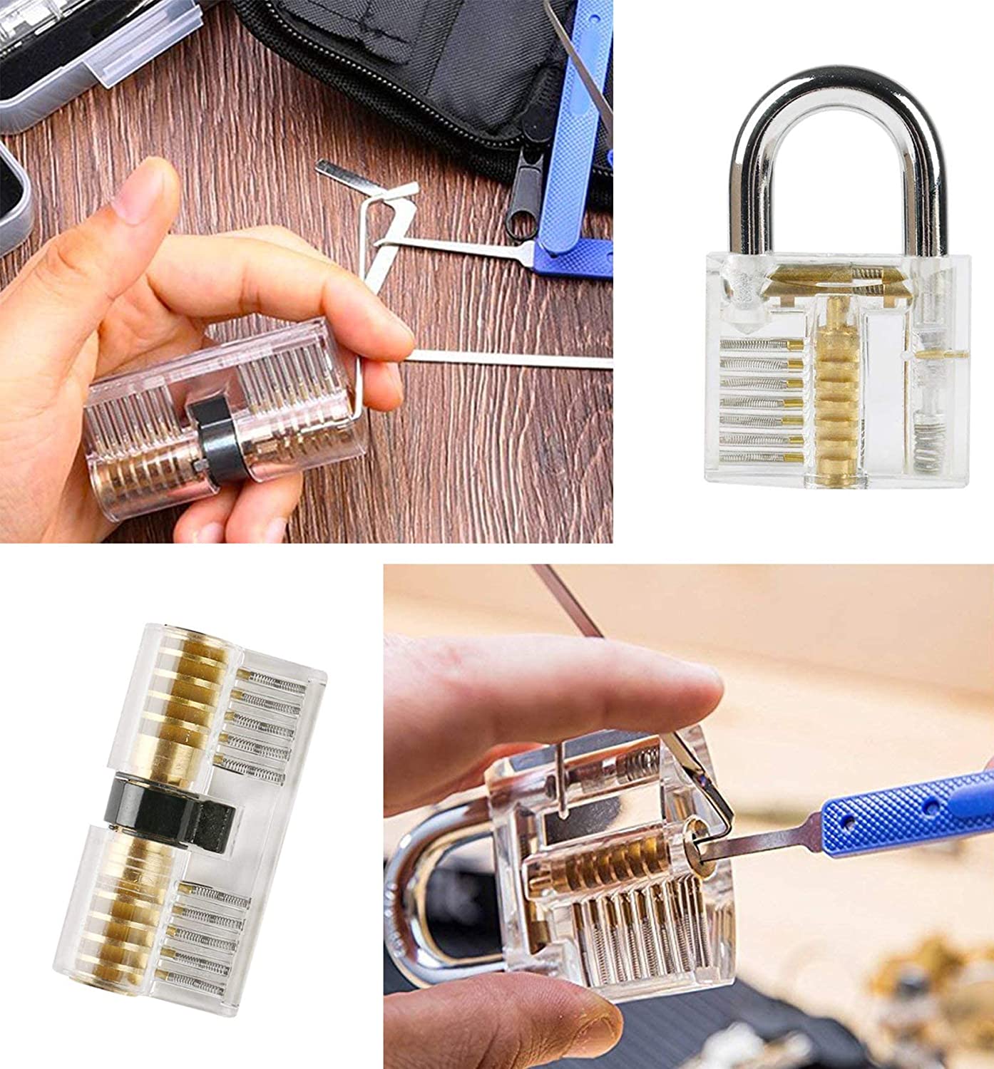 Professional Locksmith Factory Lock Pick Set Practice Lock Training Tool Kit