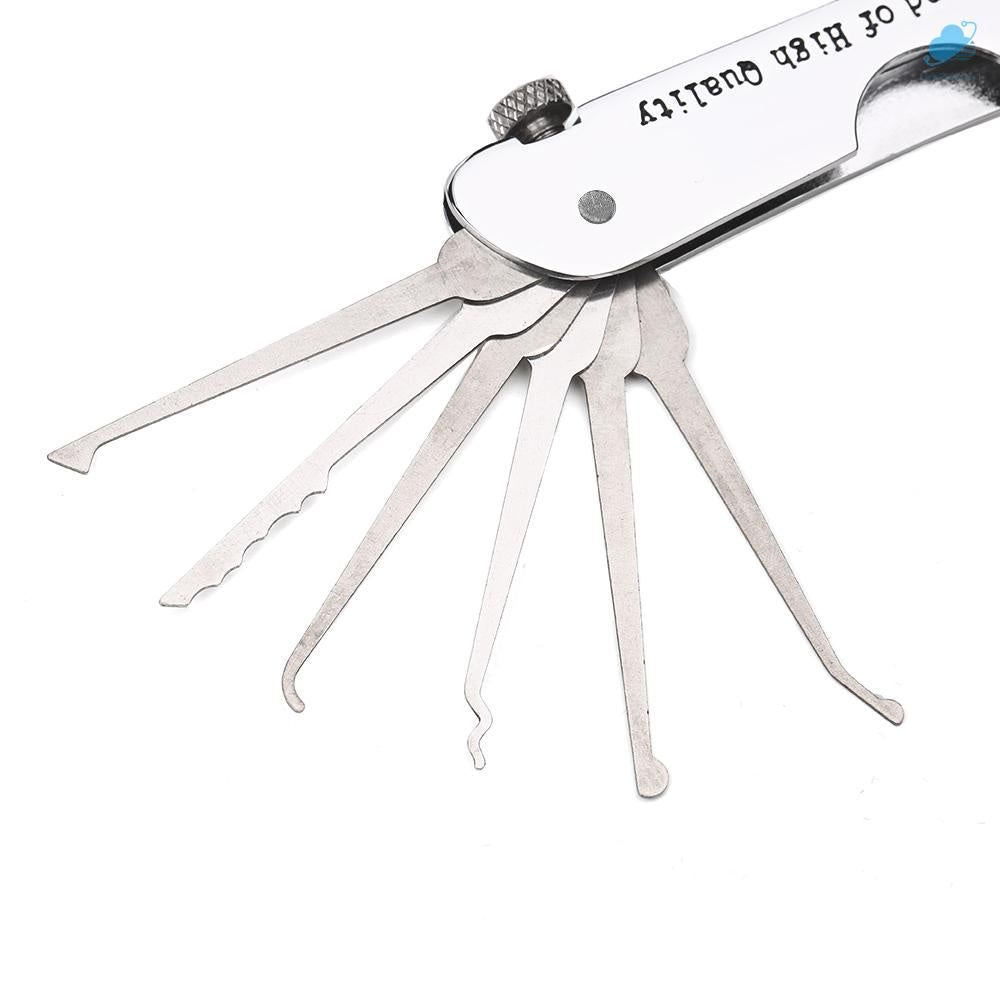 H&H Lock Picking Set Foldable 7 in 1 Stainless Steel Lock Pick KNIFE TYPE FOR LOCKSMITH tool Lock Pick tool