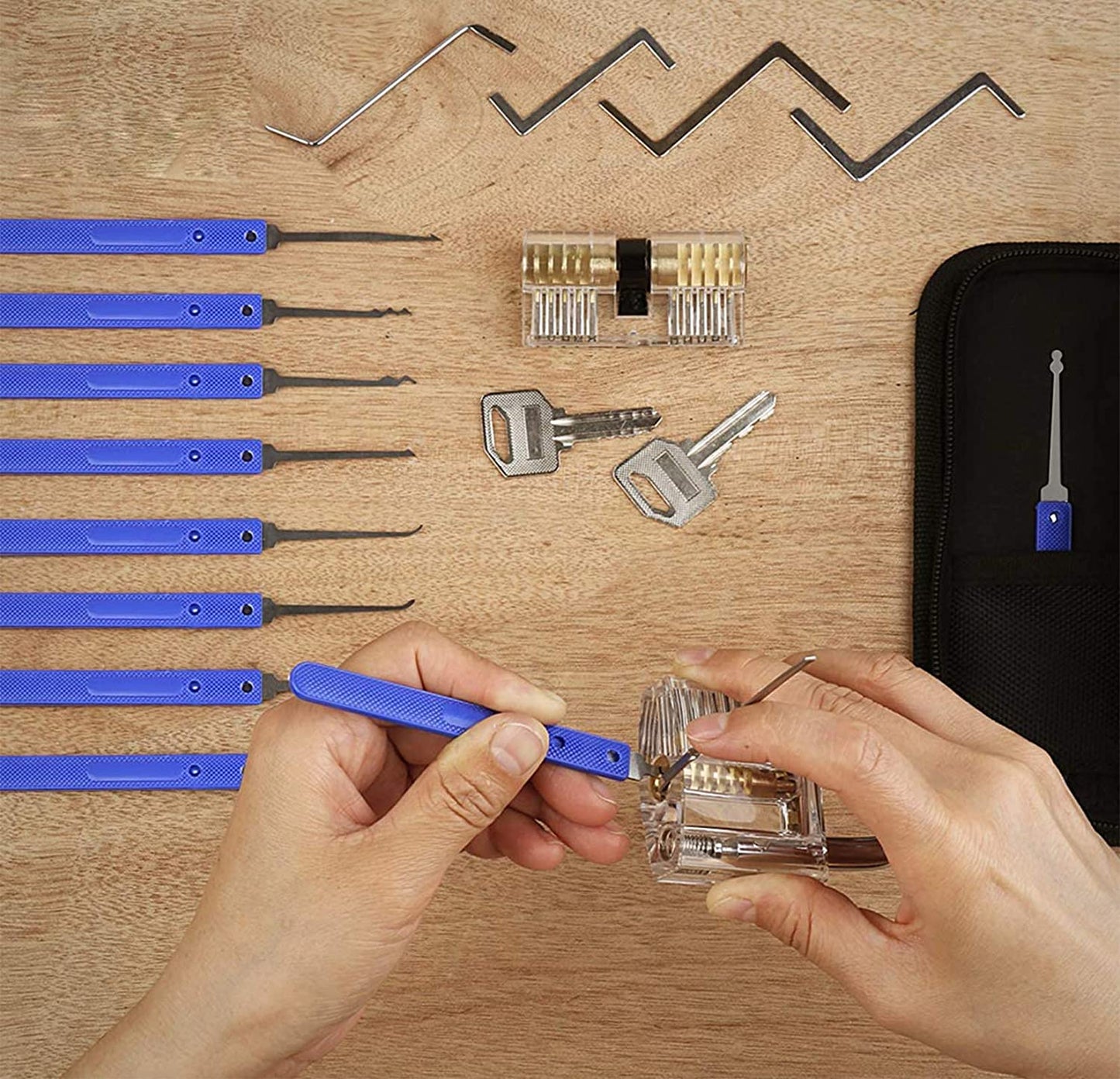 Professional Locksmith Factory Lock Pick Set Practice Lock Training Tool Kit
