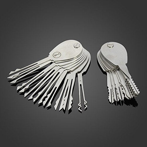 20PSC Stainless Steel  Double Sided Locksmith Tools Set Foldable Car Lock Opener Lock Pick Set Lockpick Professional Extractor Tools