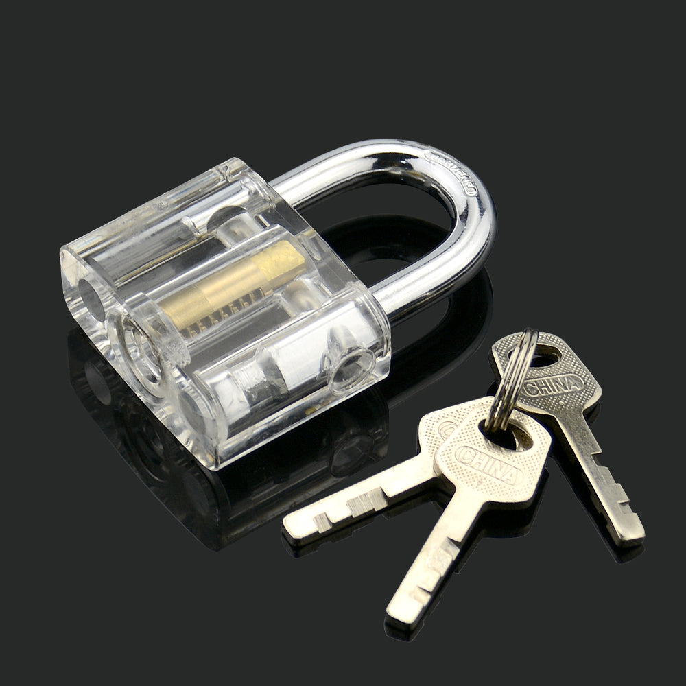 7pcs/lot Transparent Locks Combination Practice Locksmith Training Tools Visible Lock Pick Sets