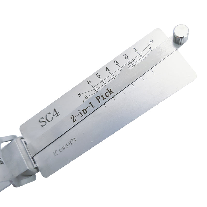 SC4 Original Lishi Lock Pick Key Decoder Reader Locksmith Tool for Schlage SC4