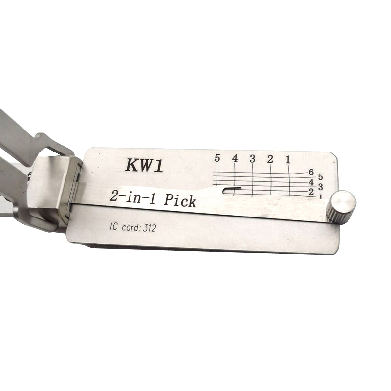 KW1 Original Lishi Lock Pick Key Decoder Reader Locksmith Tool for  Kwikset and several other companies.