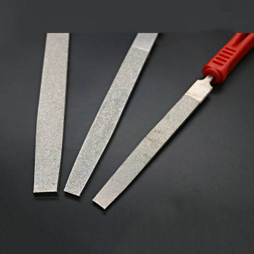 Diamond Needle File Handy Tools for Ceramic Glass Gem Stone Hobbies Crafts Locksmith Tool Supplies 6x150mm/8x200mm/10x250mm