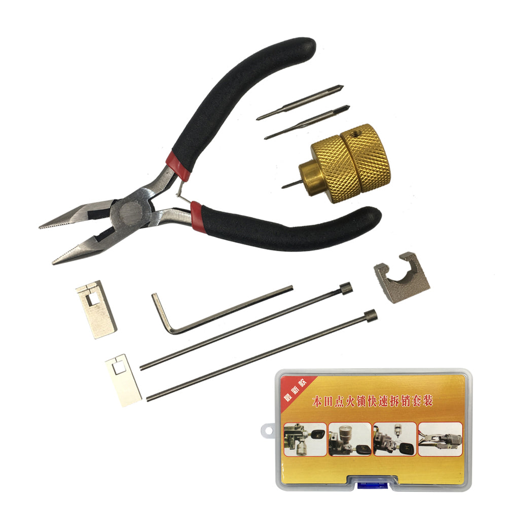 Decoder Pin Filp Key Remover Ignition Cancellation Lock Removal Pin Locksmith Repair For Honda Car Lock Disassembly Tool