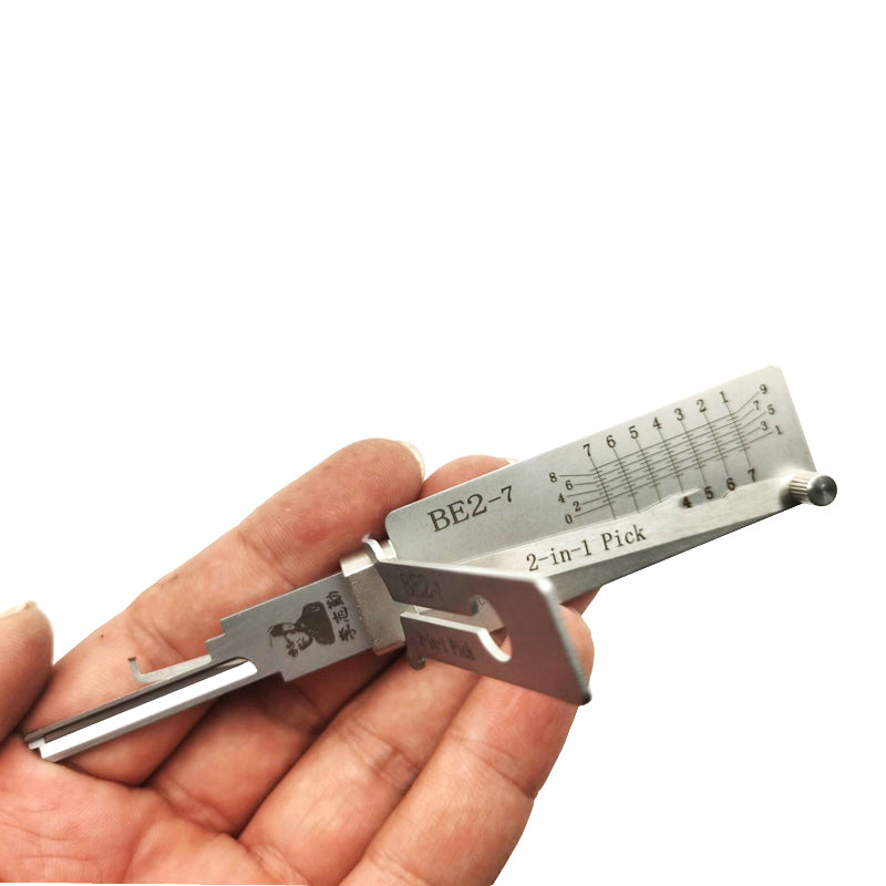 BE2-7 Original Lishi Lock Pick Key Decoder Reader Locksmith Tool for Best SFIC BE2 (7 Pin)