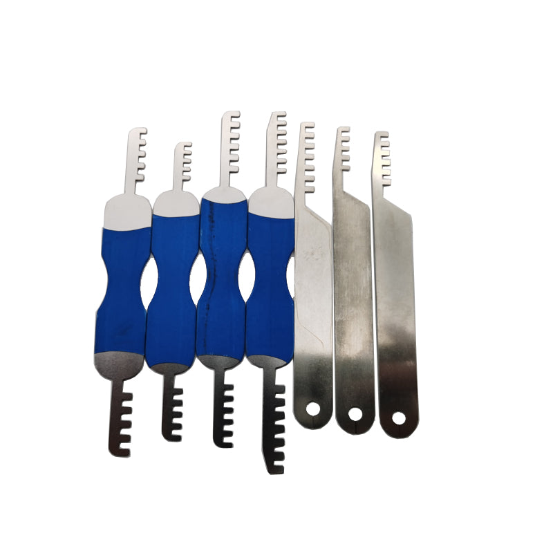7Pcs Comb Stainless Steel Picking Set Locksmith Tools 7 Pieces Lock Pick