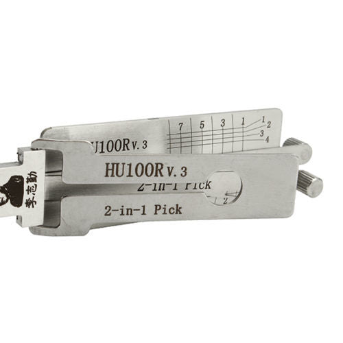 HU100R v.3 Lishi 2 in 1 Auto Car Pick and Decoder Lock Pick Set for BMW, Professional Locksmith Pick Lock Tool Plug Reader Car Hand Tools