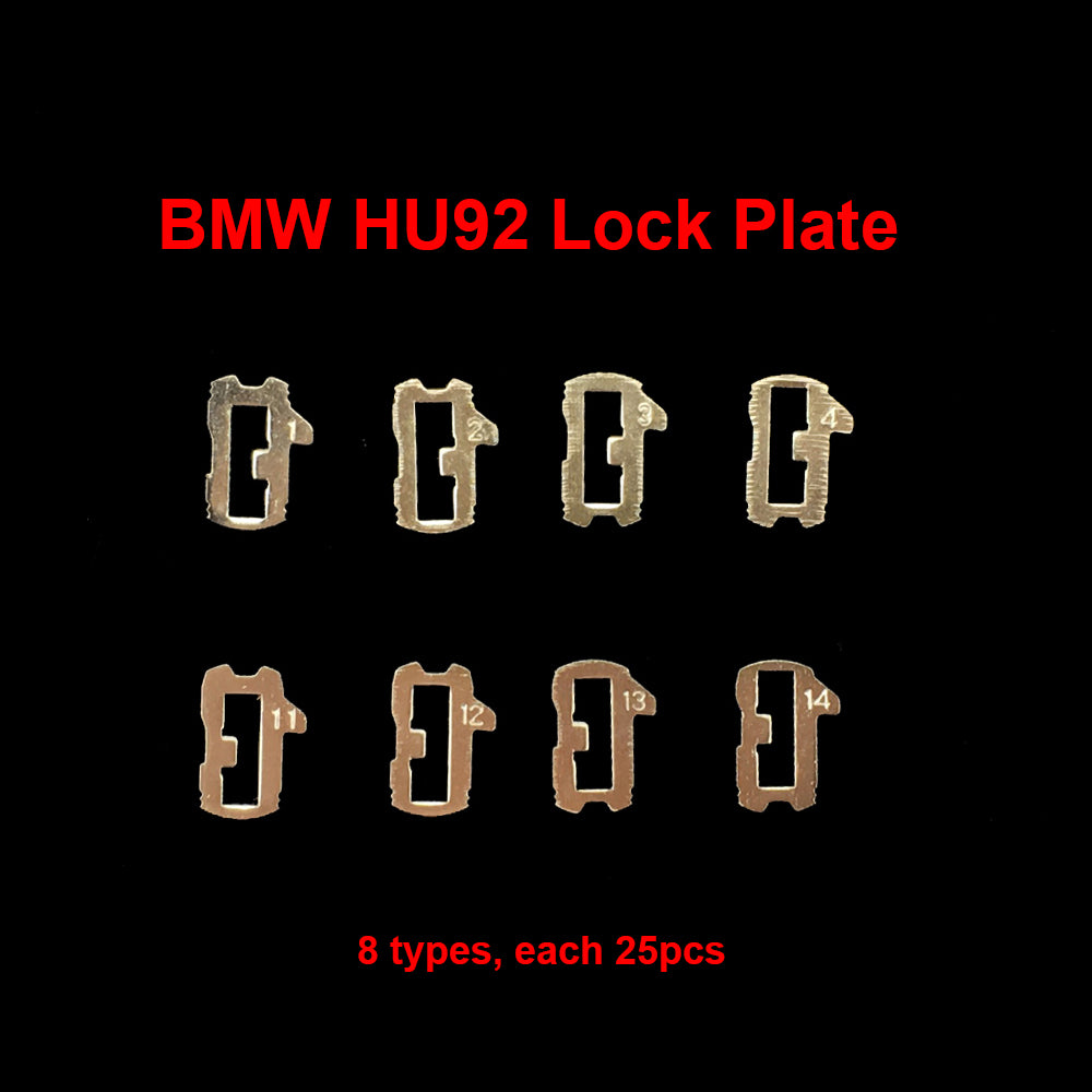 200pcs/lot 8 Types HU92 Car Lock Reed Locking Plate For BMW