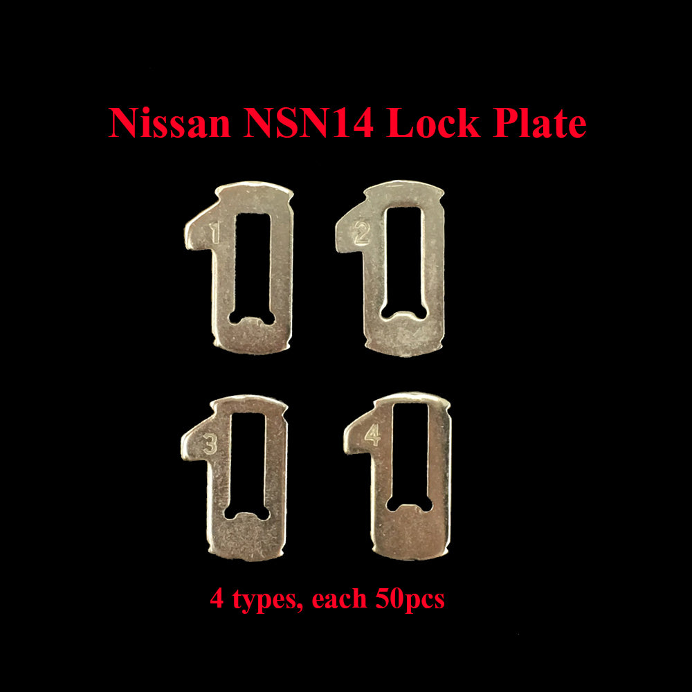 200pcs/lot NSN14 Car Lock Reed Locking Plate For Nissan Car Key Lock Repair Accessories Copper Keying Kit, Car Lock Reed Lock Plate Auto Lock Repair Locksmith Supplies