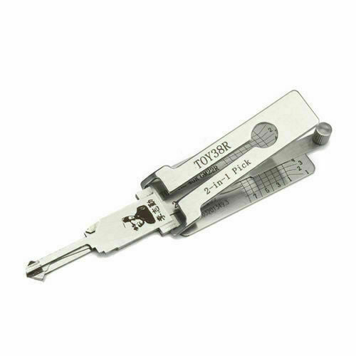 TOY38R  Lishi 2 in 1 Auto Car Pick and Decoder Lock Pick Set for Xiali/ Hafe car, Professional Locksmith Pick Lock Tool Plug Reader Car Hand Tools