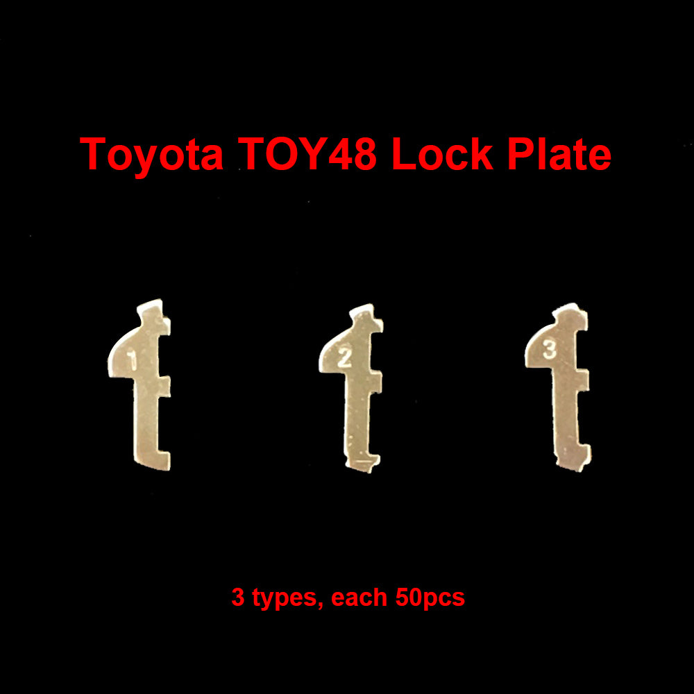 200pcs/lot TOY48 Car Lock Reed Locking Plate For Toyota Key Lock Repair Accessories Copper Keying Kit, Car Lock Reed Lock Plate Auto Lock Repair Locksmith Supplies