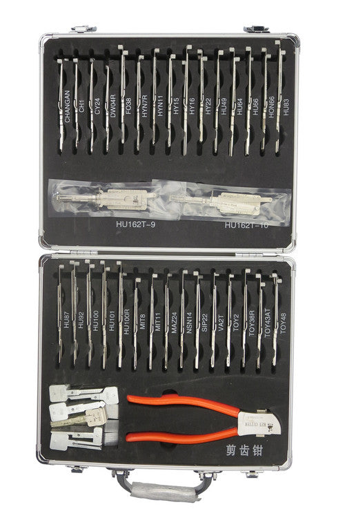 Original Lishi 2 in 1 32pcs/set Auto Car Pick and Decoder Lock Pick Set, Professional Locksmith Pick Lock Tool Plug Reader Car Hand Tools